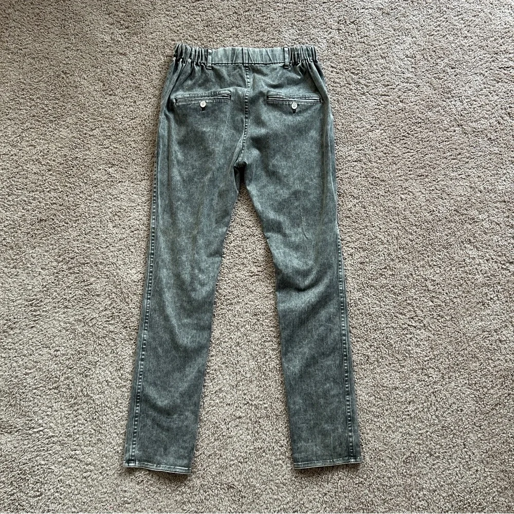 Julien David Gray Acid Washed High Waisted Jeggings Size Medium